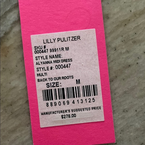 Lilly Pulitzer Alyanna Midi Dress Back to our Roots - Picture 14 of 14